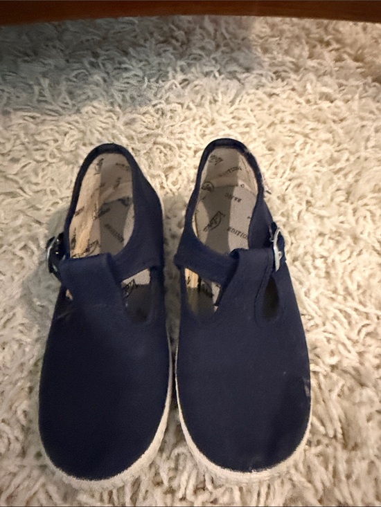 Victoria Other - Classic Navy Canvas T-Strap Kids Dress Shoes